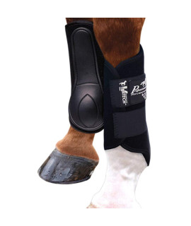 Professionals Choice Equine Ventech Splint Boot, Pair (Medium, Black)