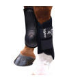 Professionals Choice Equine Ventech Splint Boot, Pair (Medium, Black)