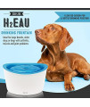 ZEUS Fresh & Clear Elevated Dog and Cat Water Dispenser, Large Drinking Water Fountain with Purifying Filter, 6L Capacity
