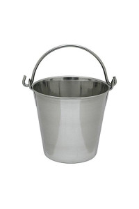 Lindys stainless steel pail, 4 quarts, Silver