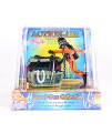 Penn Plax Aquarium Decoration With Moving Treasure Chest, Floating Diver, and Bubble Action 4 Inches High - 065
