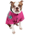 TOUCHDOG Mount Pinnacle Waterproof and Windproof Fashion Designer Insulated Pet Dog Coat Ski Jacket Hooded Raincoat, Small, Pink