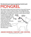 EzyDog Mongrel Best Short Dog Leash for Medium to Large Dogs - Perfect Lead for Control, Training, and Keeping Your Dog Close - Durable and Comfortable Pyramid Handle Design (12, Black)