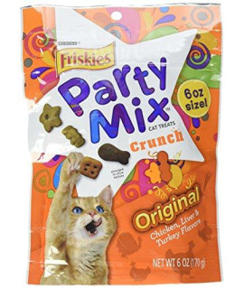 Friskies Original Crunch Party Mix Cat Treats, 6 Oz., Package may vary