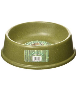 The Green Pet Shop Bamboo Dog Bowl, Large, Green