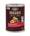 Castor & Pollux Organix Grain Free Organic Chicken & Vegetable Recipe Adult Canned Dog Food, (12) 12..7oz cans