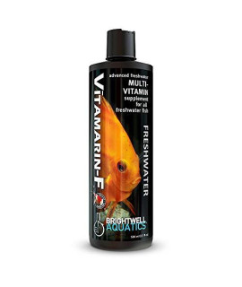 Brightwell Aquatics 17 fl. oz. Vitamarin-F Advanced Multi-Vitamin Supplement for All Freshwater Fish, 500 mL