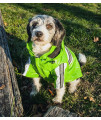 Pet Life Reflecta-Glow Reflective Waterproof Dog Raincoat with Removable Hood, MD, Green