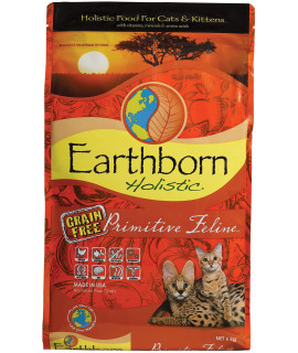 Earthborn Grain Free Primitive Feline 14 lbs