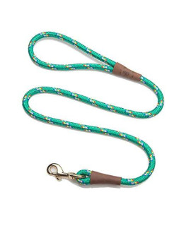 Mendota Pet Snap Leash - British-Style Braided Dog Lead, Made in The USA - Kelly confetti, 12 in x 4 ft - for Large Breeds