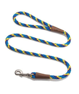 Mendota Pet Snap Leash - British-Style Braided Dog Lead, Made in The USA - Sunset, 12 in x 4 ft - for Large Breeds