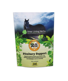 Silver Lining Herbs 28 Pituitary Support - Supports Equine Normal Function and Health Of the Pituitary - Natural Herbal Blend May Help Pituitary Dysfunction in Senior Horses - 1 lb Bag
