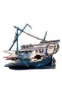 Penn Plax Action Half Shipwreck Aquarium Ornament