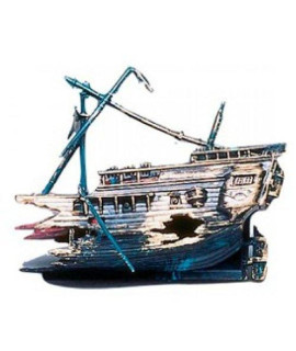 Penn Plax Action Half Shipwreck Aquarium Ornament