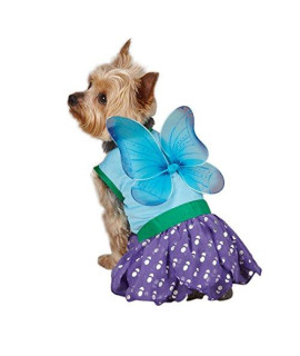 Casual Canine Polyester Woodland Fairy Dog Costume, X-Small, 8-Inch, Blue