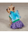 Casual Canine Polyester Woodland Fairy Dog Costume, X-Small, 8-Inch, Blue