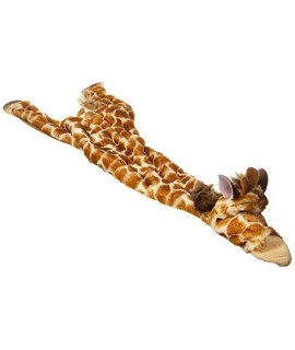 SPOT Skinneeez | Stuffless Dog Toy with Squeaker For All Dogs | Tug-Of-War Toy For Small and Large Breeds | 20 | Giraffe Design | By Ethical Pet