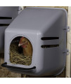 Little Giant Single Plastic Nesting Box Chicken Nest Box with Perch (Item No. 163620)