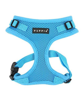 Authentic Puppia Ritefit Harness With Adjustable Neck, Sky Blue, Medium