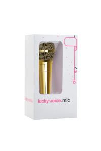 Lucky Voice Karaoke Microphone For Kids & Adults - Gold - Portable Handheld Mic Compatible With Karaoke Machines, Pa Systems, Speaker Amps, 5M Long Cable