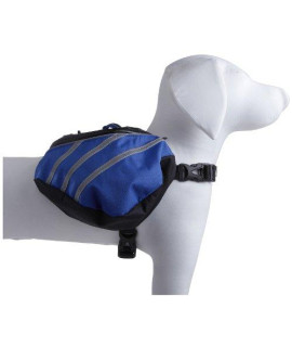 Pet Life Everest Dupont Waterproof Reflective Travel Fashion Designer Outdoor Camping Pet Dog Backpack Carrier, Large, Blue