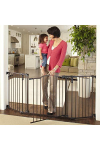 Toddleroo by North States 72 wide Deluxe Dcor Baby Gate: Sturdy extra wide baby gate with one hand operation. Hardware Mount. Fits 38.3 - 72 Wide. (30 Tall, Matte Bronze)