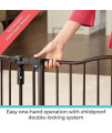 Toddleroo by North States 72 wide Deluxe Dcor Baby Gate: Sturdy extra wide baby gate with one hand operation. Hardware Mount. Fits 38.3 - 72 Wide. (30 Tall, Matte Bronze)