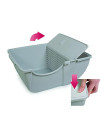 Omega Paw Self-Cleaning Litter Box, Pewter