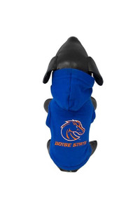 NCAA Boise State Broncos Collegiate Cotton Lycra Hooded Dog Shirt (Team Color, X-Large) Royal Blue/Orange