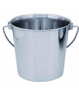 QT Dog Round Stainless Steel Bucket, 6 quart