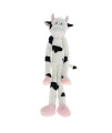 Multipet Swingin Slevin Spotted Cow Dog Toy, 27-inch