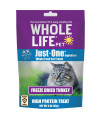 Whole Life Pet Just One Turkey - cat Treat Or Topper - Human grade, Freeze Dried, One Ingredient - Protein Rich, grain Free, Made in The USA