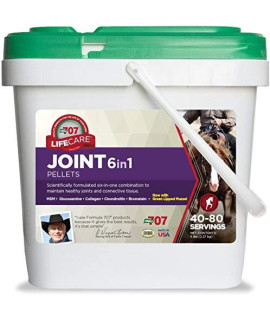 Formula 707 Joint 6in1 Equine Supplement 5 lb Bucket- Support for Joint Integrity and Inflammatory Response in Horses - Green-Lipped Mussel, MSM, Glucosamine, Chondroitin & Collagen