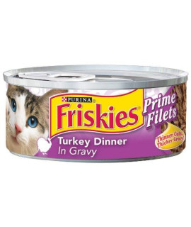 Friskies Filet of Turkey Dinner In Gravy Cat Food 5.5 oz