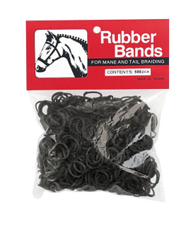 Weaver Leather Rubber Bands Black, 65-2241