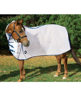 Weaver Leather DELUXE FLY SHEET,WHITE/NVY,82"