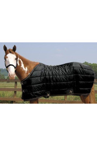 Weaver Heavyweight Quilted Winter Stable Blanket (300 Grams) - Size:84" Color:Bl