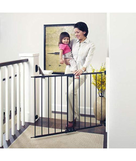 Toddleroo by North States 47.85 Wide Easy Swing & Lock Baby Gate: Ideal for Wider Areas and stairways. Hardware Mount. Fits Openings 28.68 - 47.85 Wide (31 Tall, Matte Bronze)