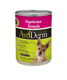AvoDerm Natural Vegetarian Adult Formula Wet Dog Food (13-oz case of 12)