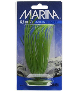 Marina Aquascaper Fish Tank Decorations, Hairgrass Plant, 5-Inch