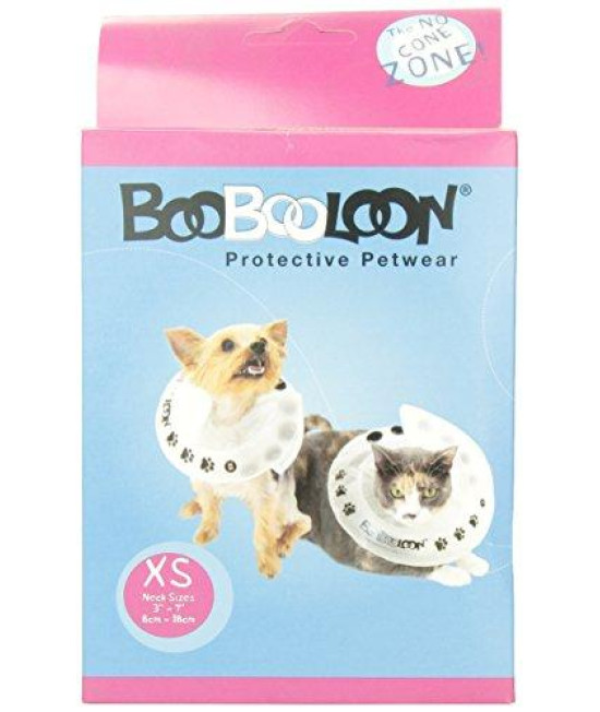 BooBooLoon Inflatable Pet Recovery Collar 1 Extra Small Size