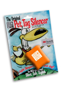 Quiet Spot Pet Tag Silencer (Orange)