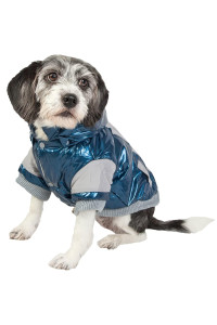 Pet Life Sporty Vintage Aspen Ski Winter Dog coat with snap-Off Removable Hood - Dog Jacket Features 3M Thinsulate Insulation Warming Technology - Dog clothes fits Small, Medium and Large Dogs