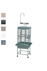 A&E cage 8001818 Black Play Top Bird cage with 58 Bar Spacing 18 x 18