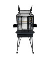 A&E cage B-2217 Black Victorian Open Top Bird cage 22 x 17