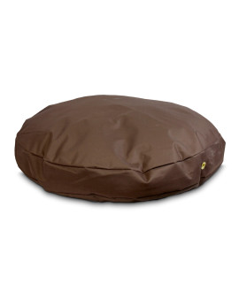Snoozer Waterproof Round Pet Bed, Small, Brown, 36-Inch