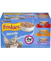 Purina Friskies Gravy Wet Cat Food Variety Pack, Shreds Beef, Chicken and Turkey & Cheese Dinner - (24) 5.5 oz. Cans (50000579198)