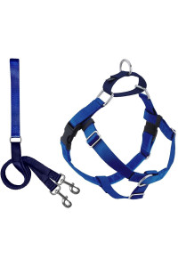 2 Hounds Design Freedom No Pull Dog Harness | Adjustable Gentle Comfortable Control for Easy Dog Walking |for Small Medium and Large Dogs | Made in USA | Leash Included | 5/8" XS Royal Blue