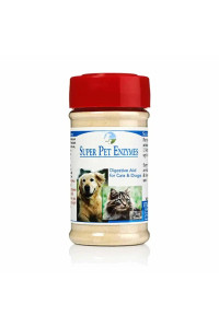 Vitality Science All Natural Super Pet Enzymes for Dogs complete Spectrum of Digestive Enzymes Natural Dog Probiotic Helps Dog Diarrhea constipation Digestion Allergy & Immunity