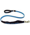ROK Straps Stretch 54 Leash For Large Dogs 60lbs Plus - Color: Blue w/Black